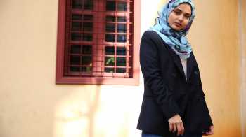 Devout pakistani muslim lady green hijab cannot