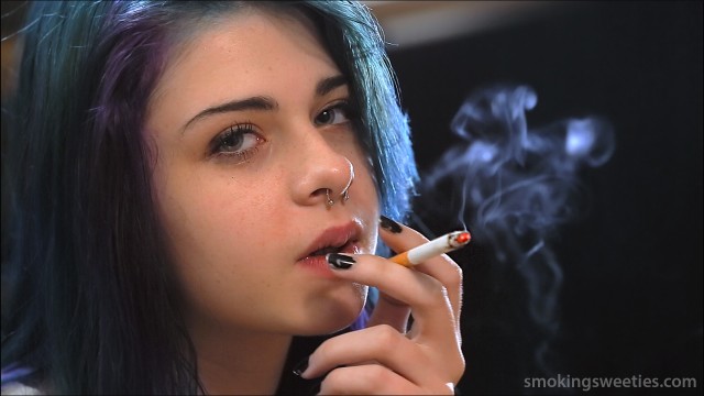 Sweet smoker girl vanessa smokes