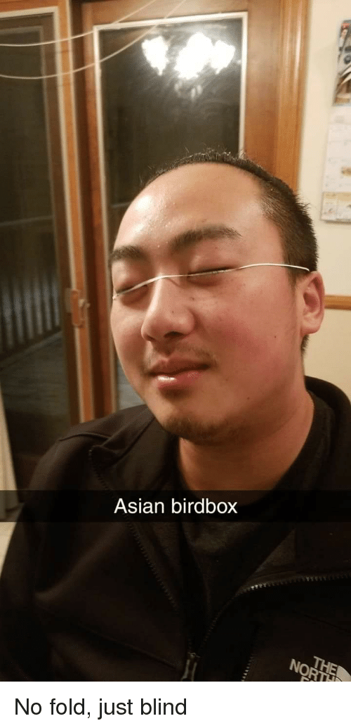 Blind asian