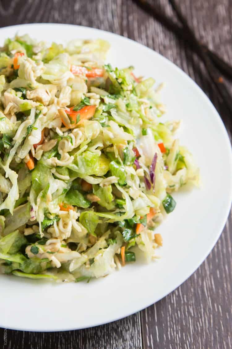 The T. recommend best of Asian chicken cabbage salad
