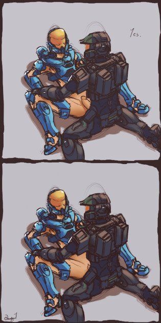 Master chief with hot girl
