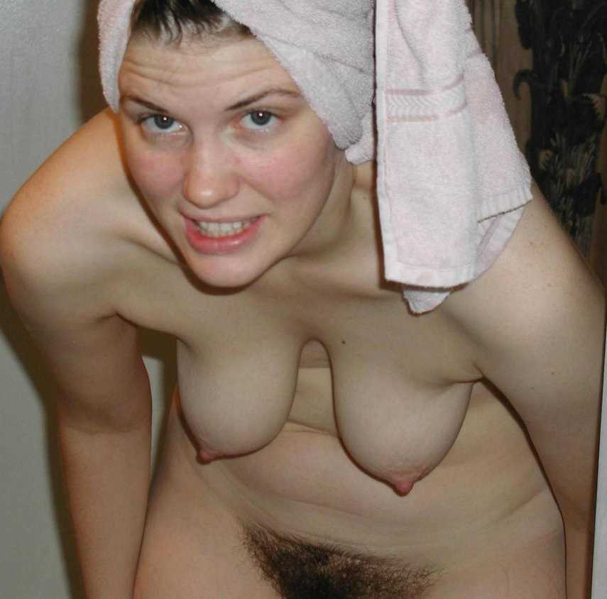 Nude wife hairy bush
