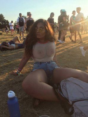 best of At a music festival Naked