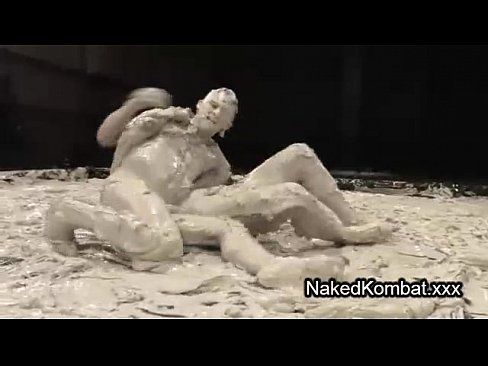 Butt naked and mud wrestle
