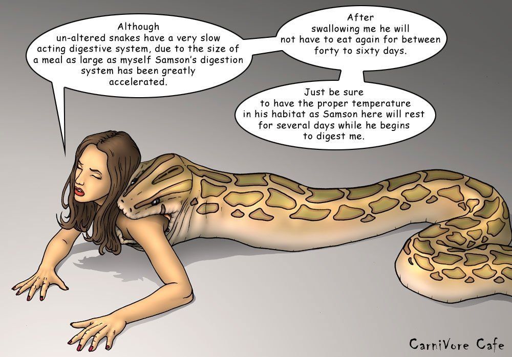 Cobalt reccomend snake eats nude girl