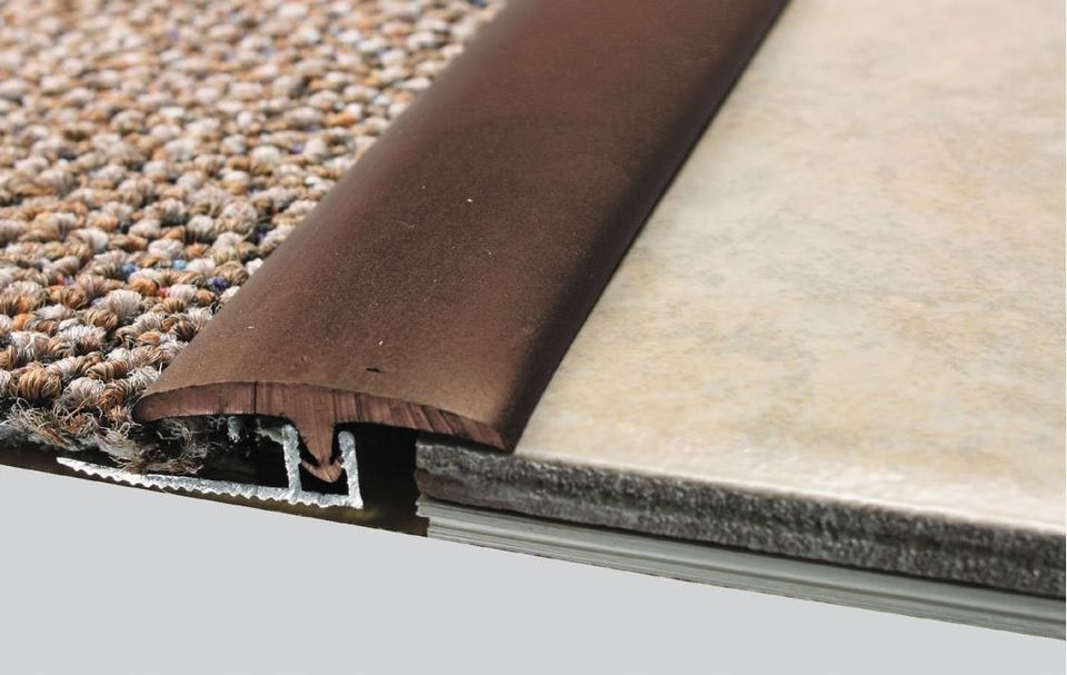 Bronze carpet transition strip