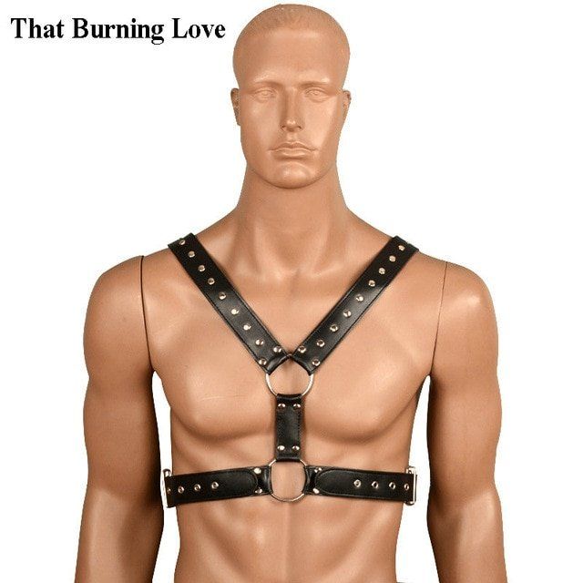 Mens fetish leather costume gear