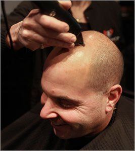 Button reccomend heads Men shaved bald with