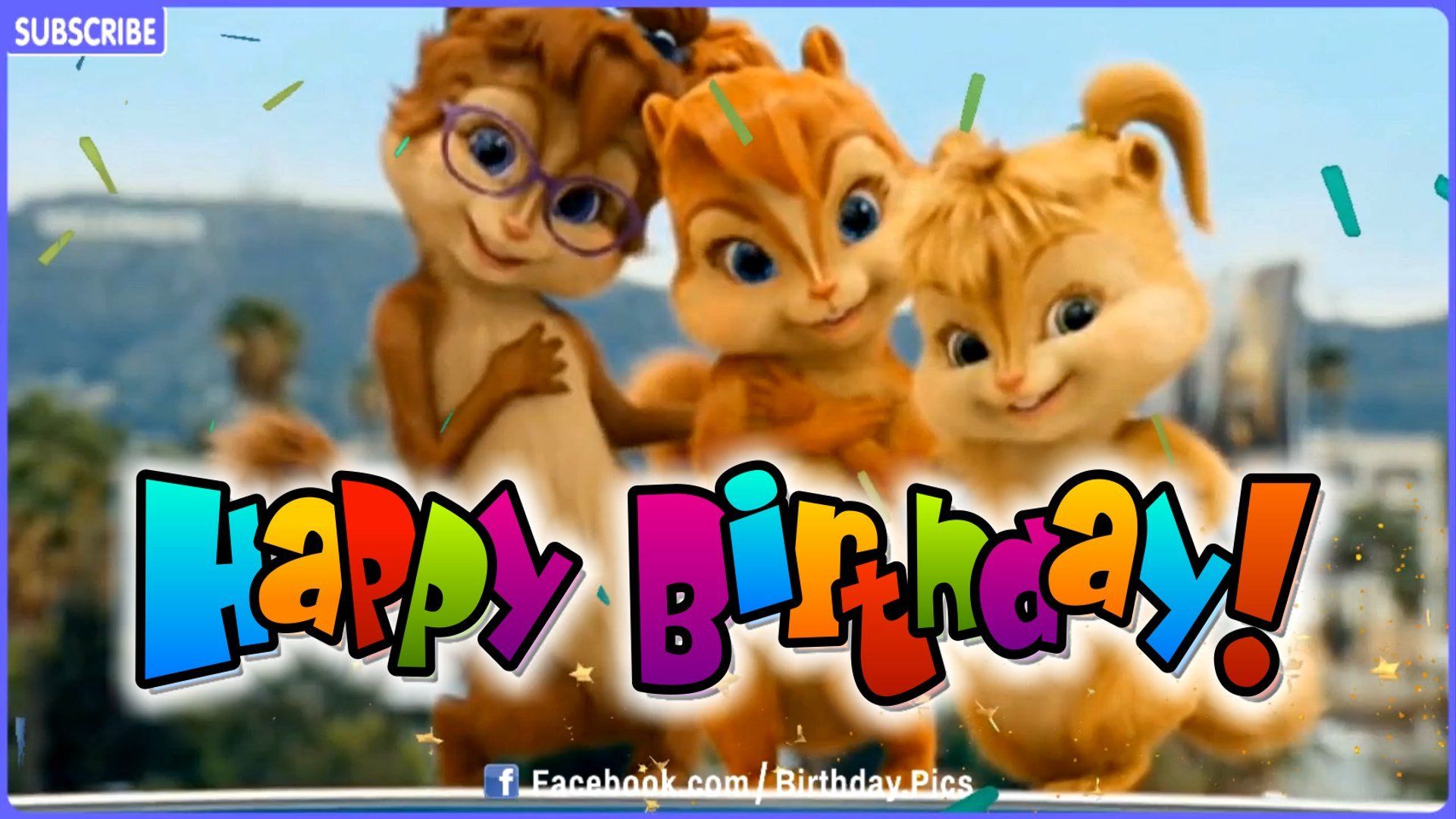 Happy birthday song chipmunks funny