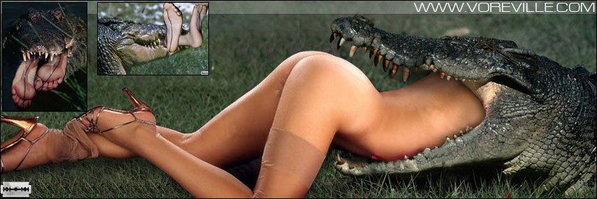 Snake eats nude girl