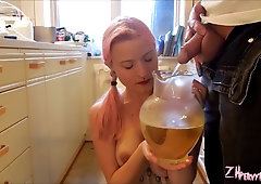 Lady L. reccomend teen squirt drinking