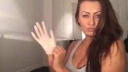 Rubber gloves fetish