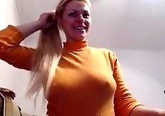 best of Big blonde tits ponytail